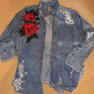 LF Oversized Jean button up